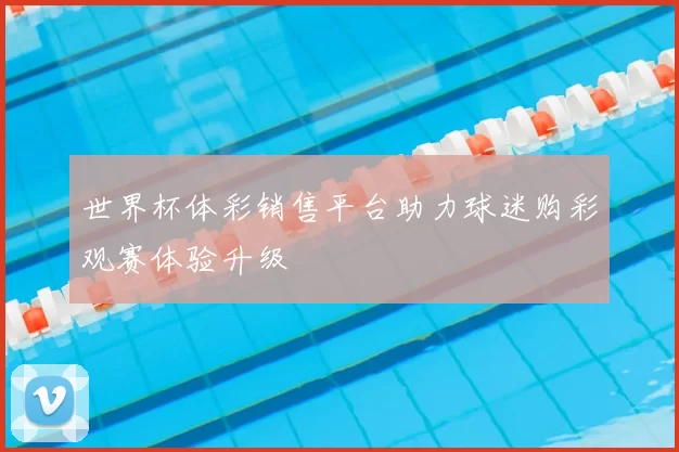 世界杯体彩销售平台助力球迷购彩观赛体验升级